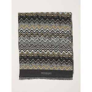 Missoni Men Multicolour Abstract Pattern Pure Virgin Wool Scarf Missoni